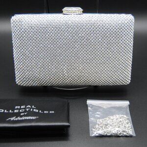 Signature Club A Jeweled Evening Bag Silver NEW IN BOX